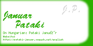januar pataki business card